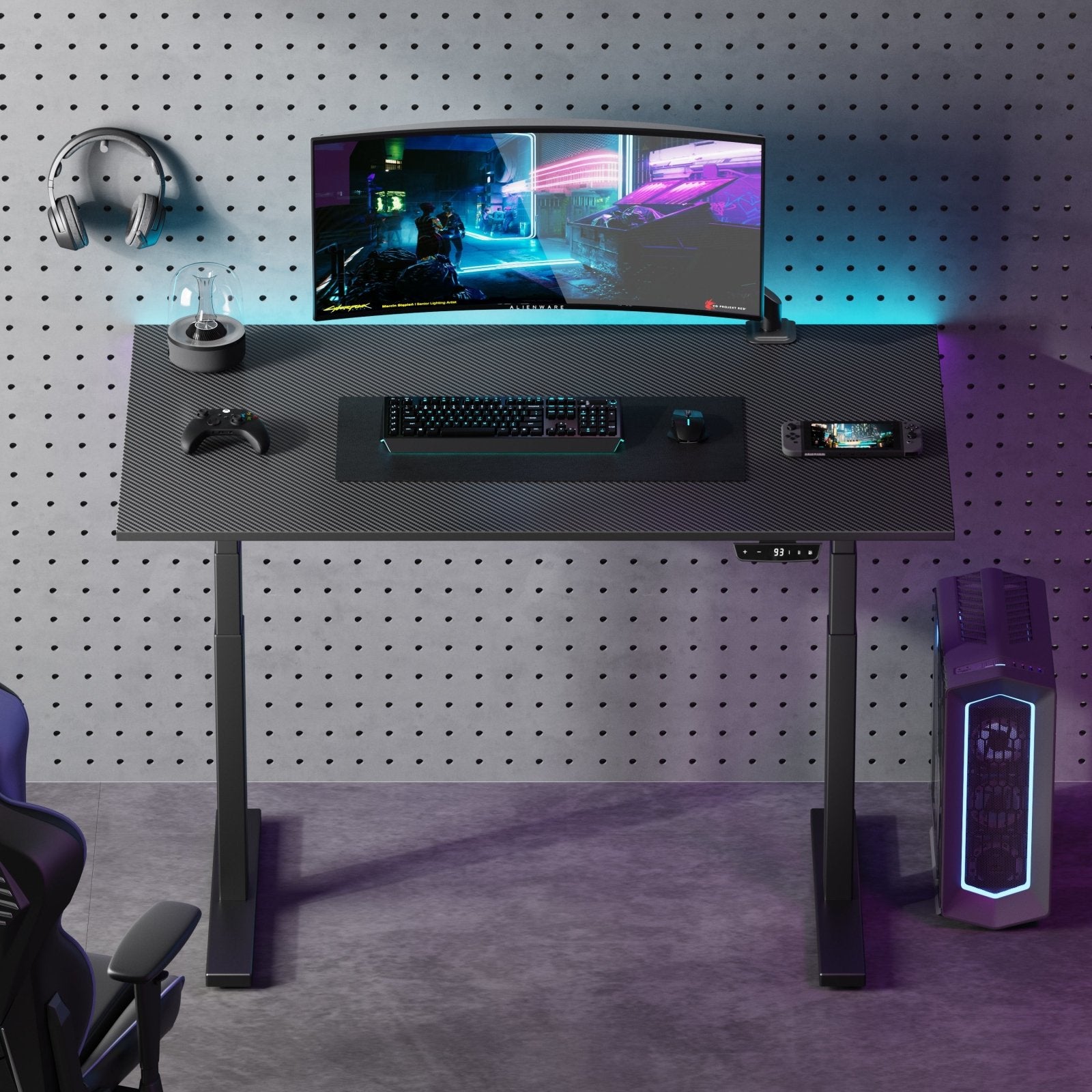 Gaming desk online sit stand